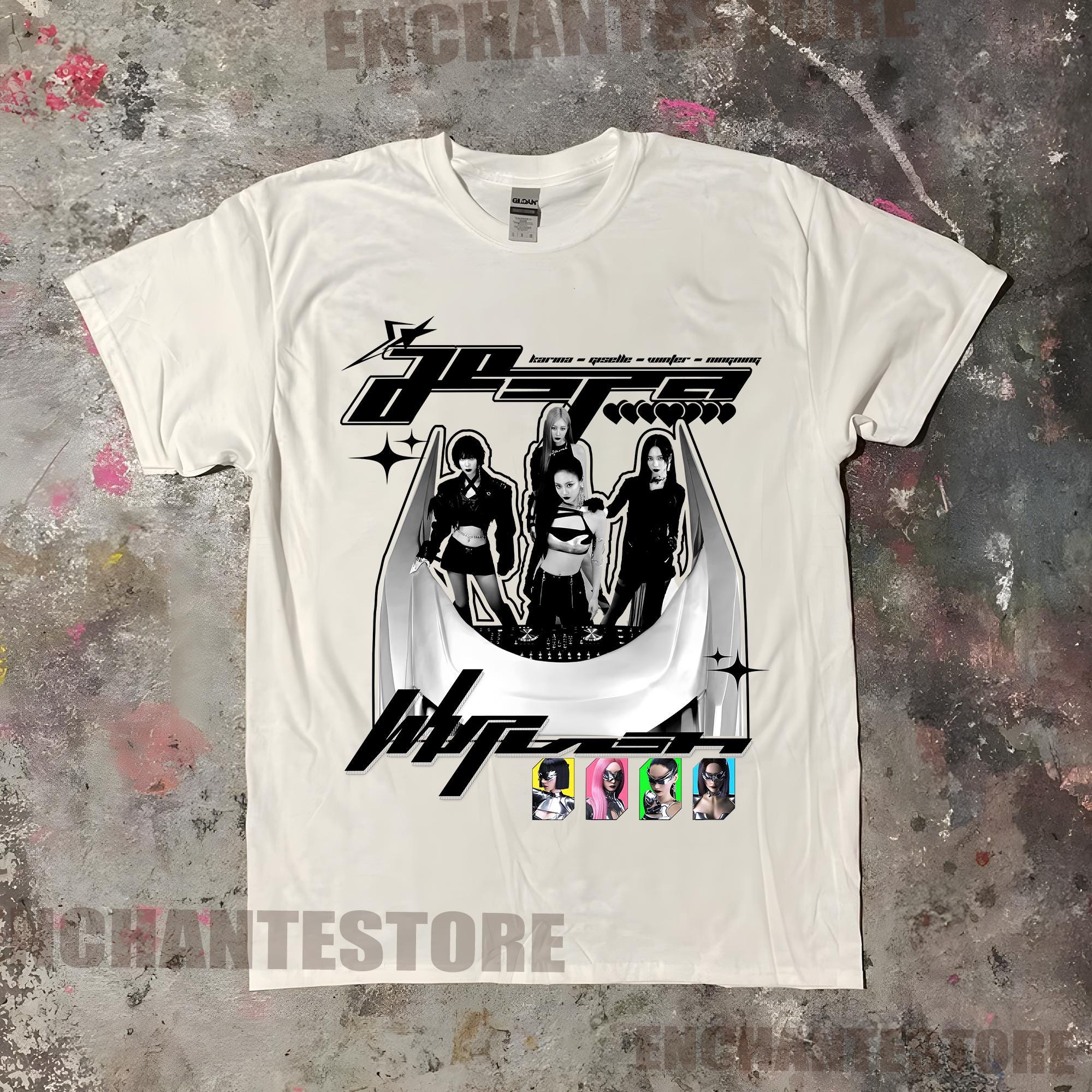 aespa ファンミ HANDWRITING T-SHIRT aespa ファンミ HANDWRITING T-SHIRT