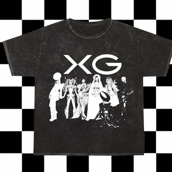 Retro Xg GALA Mineral Washed Shirt, XG 1st World Tour Shirt, Xg