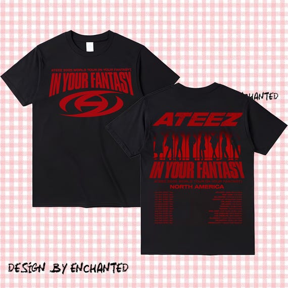 Retro Ateez 2025 World Tour in Your Fantasy Shirt, Ateez World