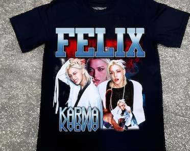 straykids フィリックス KARMA ユニフォームTシャツ トレカセット Retro Stray Kids Felix Karma Shirt, SKZ Karma Sweatshirt, Stray