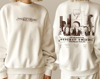 Seventeen Right Here World Tour Inspired Hoodie Full Zip Seventeen Right Here World Tour Inspired Hoodie Full Zip