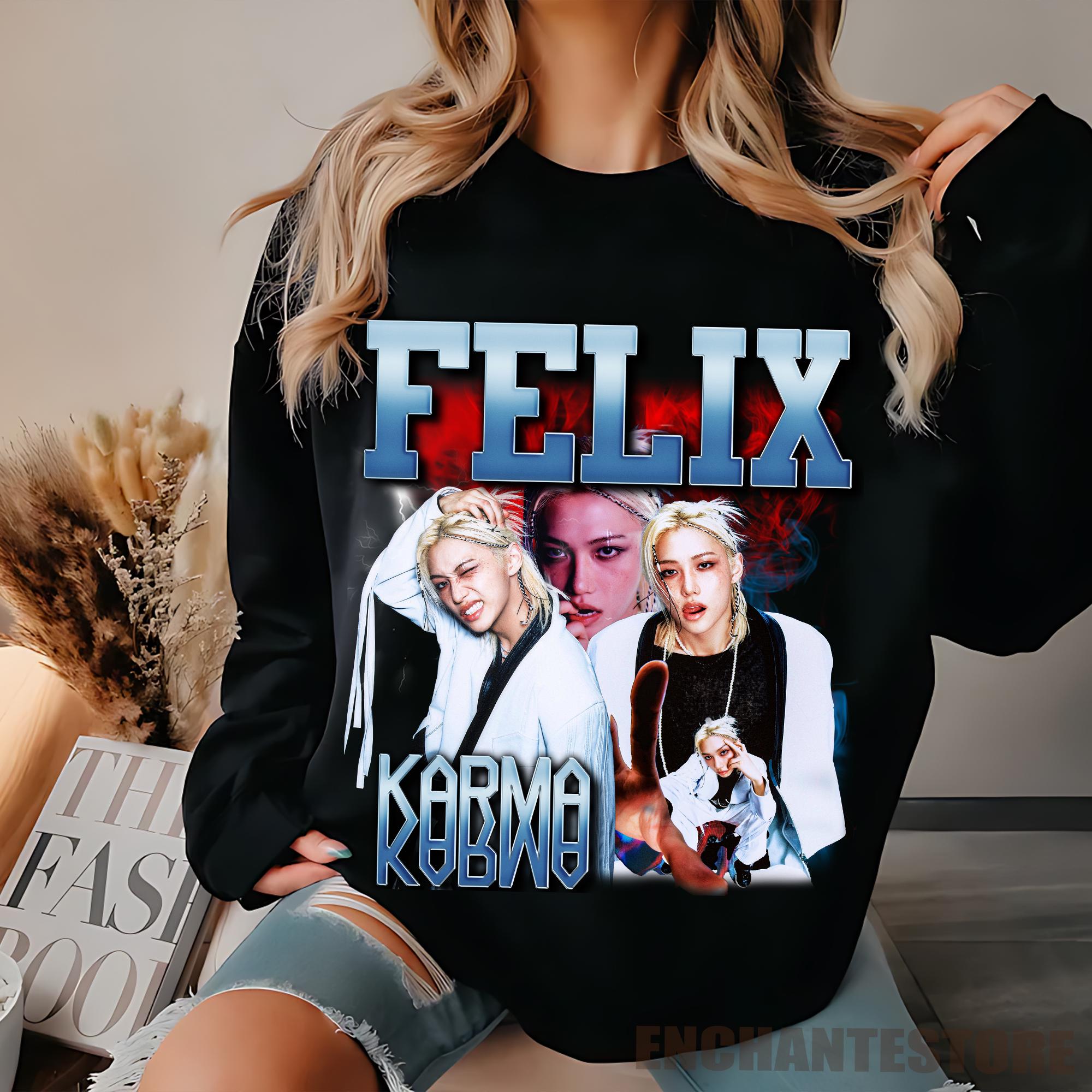 Retro Stray Kids Felix Karma Shirt, SKZ Karma Sweatshirt, Stray