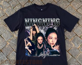 Retro Aespa Whiplash Ningning Shirt, Aespa Shirt, AESPA Synk