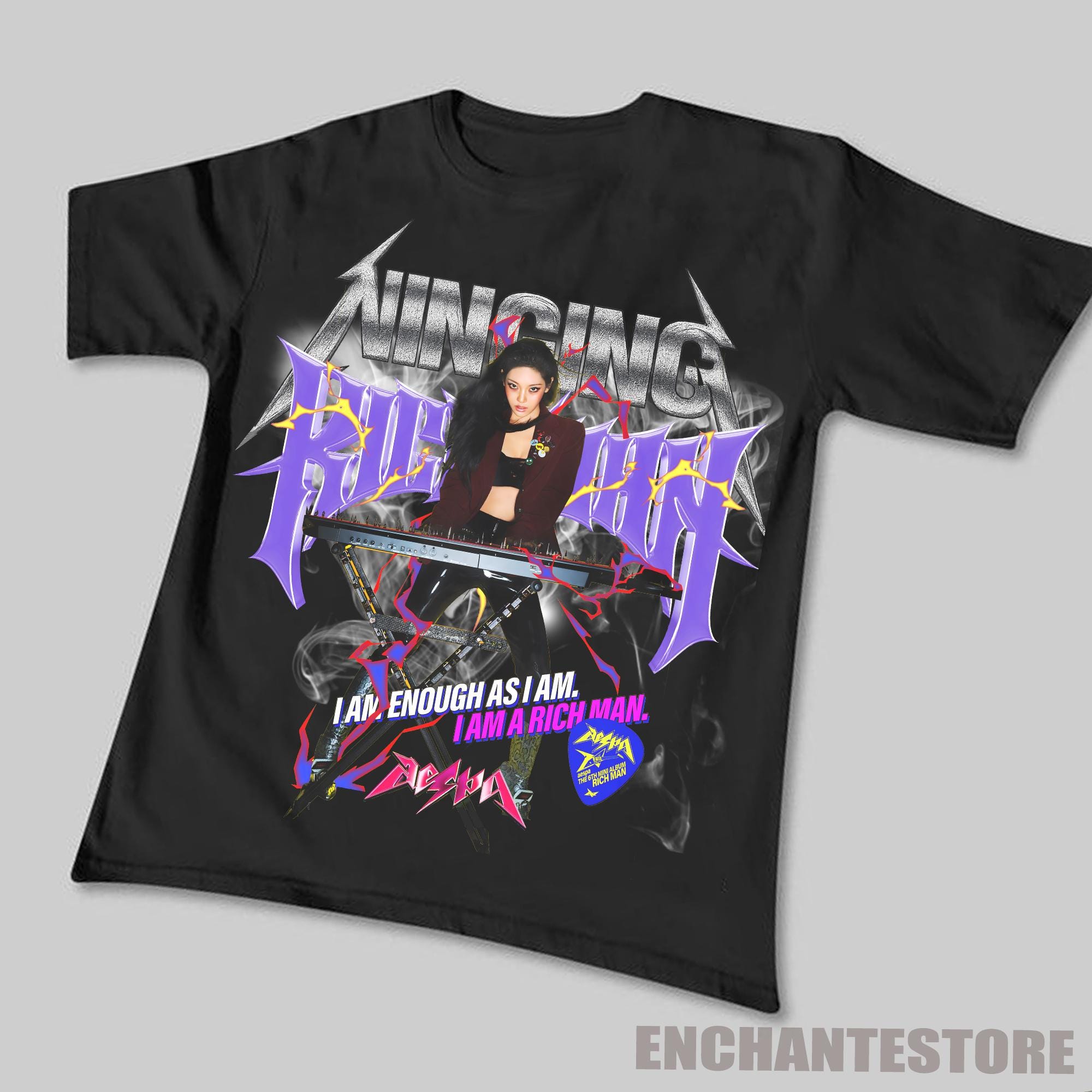 aespa RichMan ポップアップ限定 Tシャツ AESPA RICH MAN POP-UP OFFICIAL MD T-SHIRT SET [SHORT VER