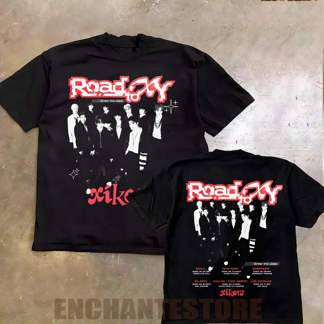 xikersサイン入りTシャツ NEXT VIRAL ARTIST Xikers Road to XY: Enter the Gate Tshirt, Xikers 2025 World Tour