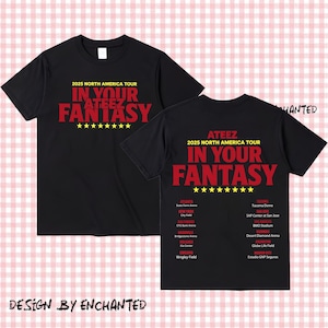 Retro Ateez 2025 World Tour in Your Fantasy T-Shirt, Ateez World Tour 2025 in US Hoodie,Ateez Lemon Drop Shirt, ATEEZ Golden Hour Part 3