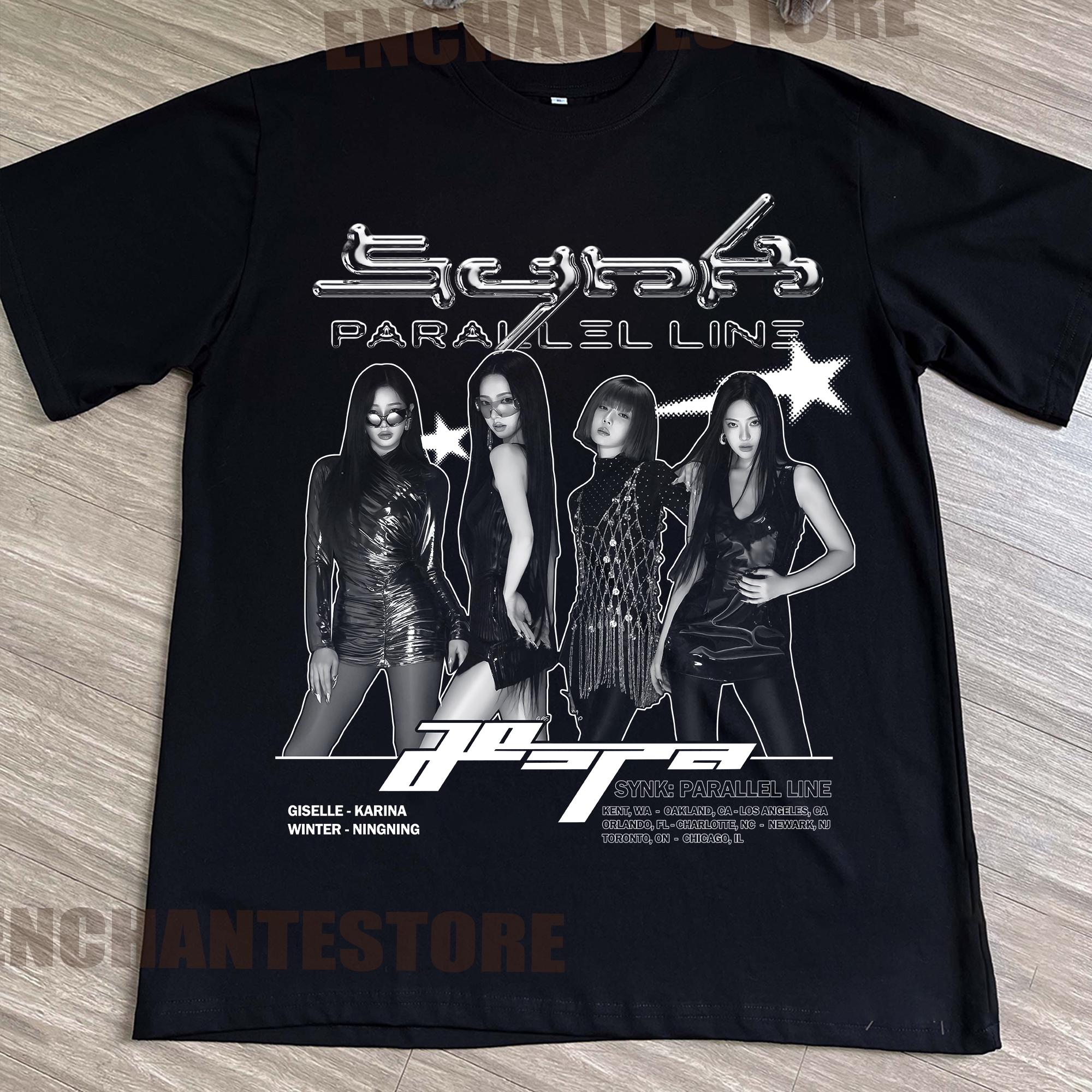 Retro AESPA Synk Parallel Line Tour Shirt, Aespa Live Tour in US