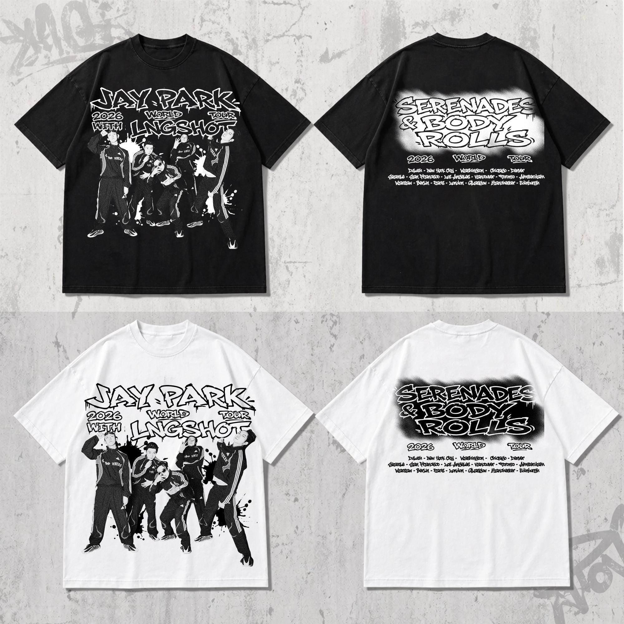 Jay Park 2026 World Tour Serenades & Body Rolls Shirt, Lngshot