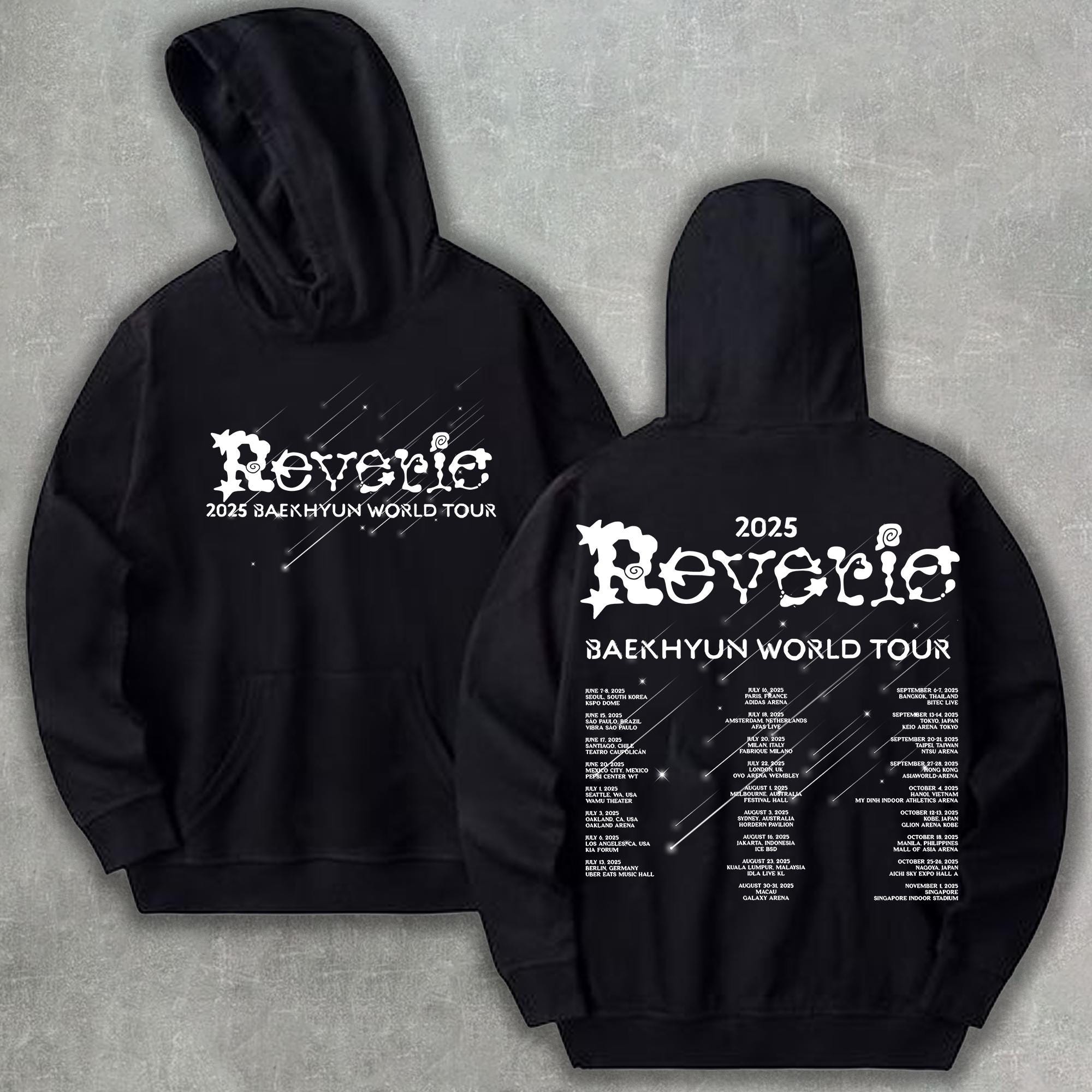 Baekhyun Reverie Tour 2025 Hoodie, 2025 BAEKHYUN World Tour Shirt