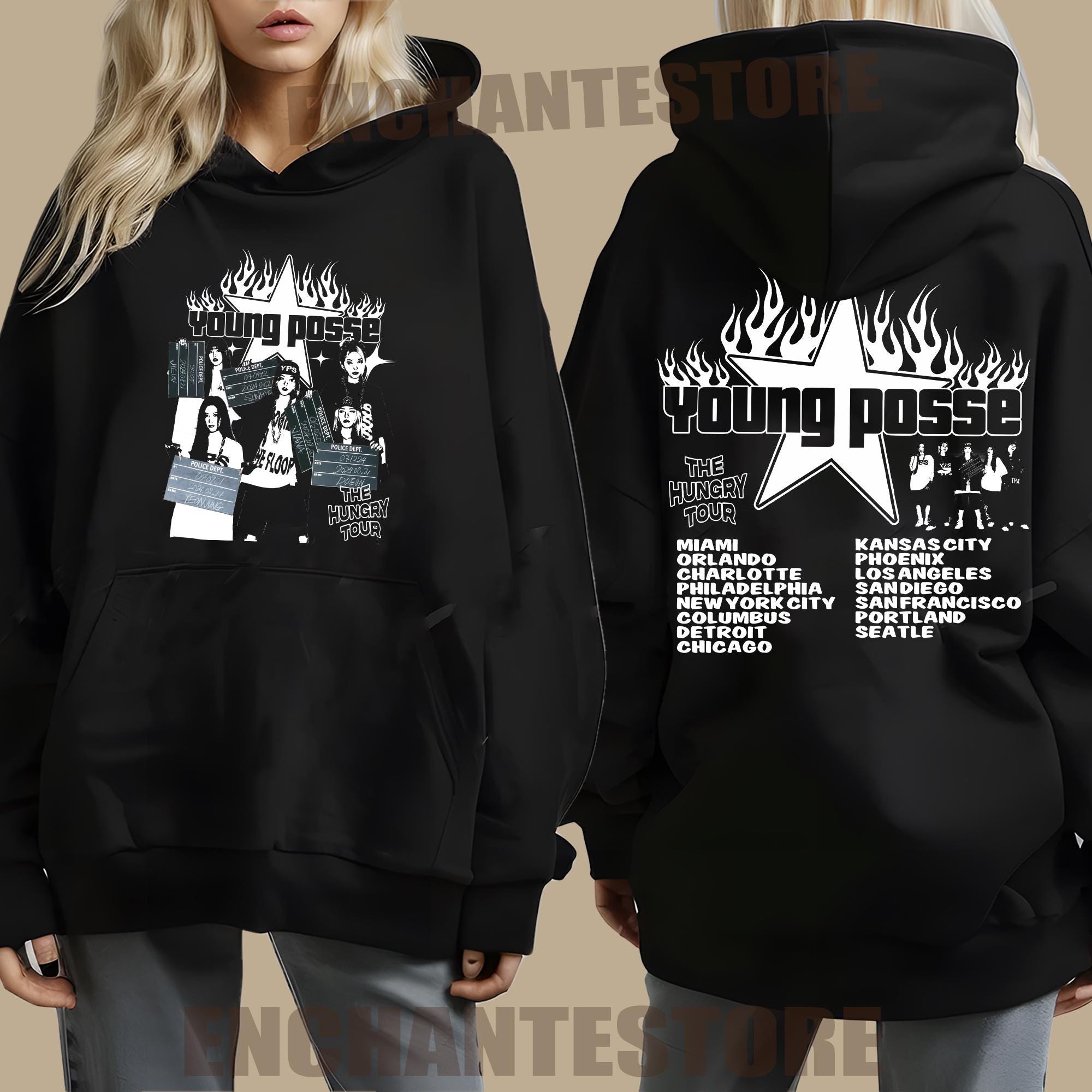 Retro Young Posse the Hungry Tour T-shirt, Young Posse