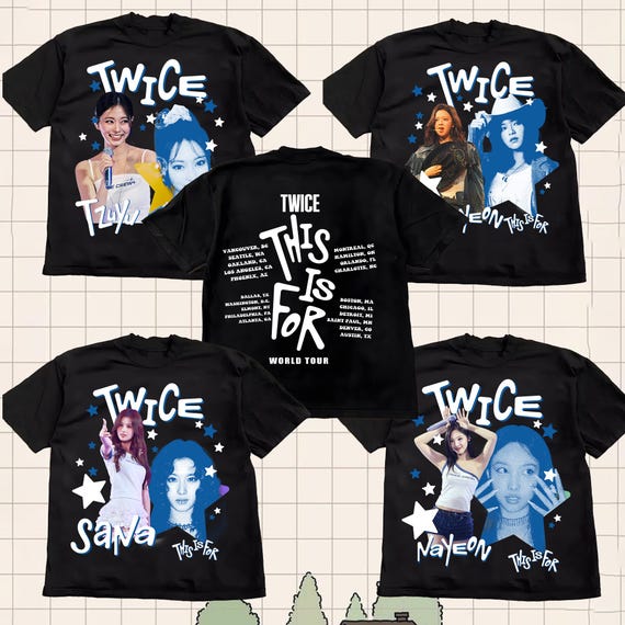 Twice Member World Tour Shirt, Twice This is for World Tour Part 2