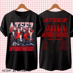 Retro Ateez 2025 World Tour in Your Fantasy Shirt, ATEEZ Golden Hour Part 3 Shirt, Ateez World Tour 2025 in US Hoodie,Ateez Lemon Drop Shirt