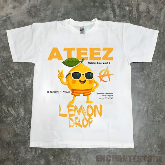 Ateez Lemon Drop Shirt, Ateez 2025 World Tour in Your