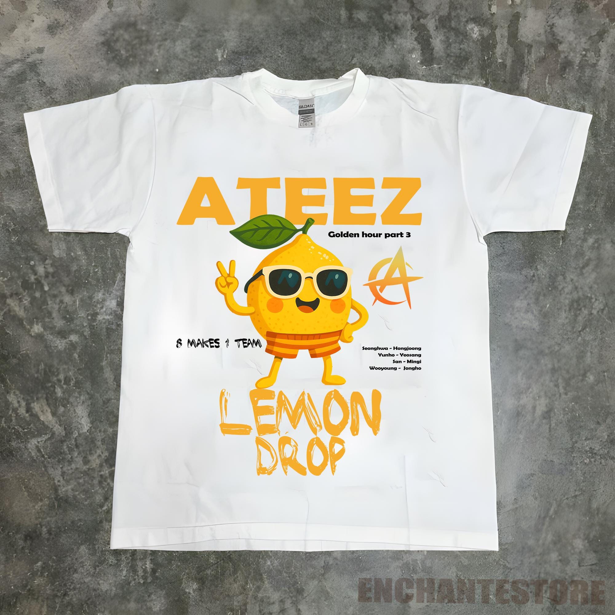 Ateez Lemon Drop Shirt, Ateez 2025 World Tour in Your