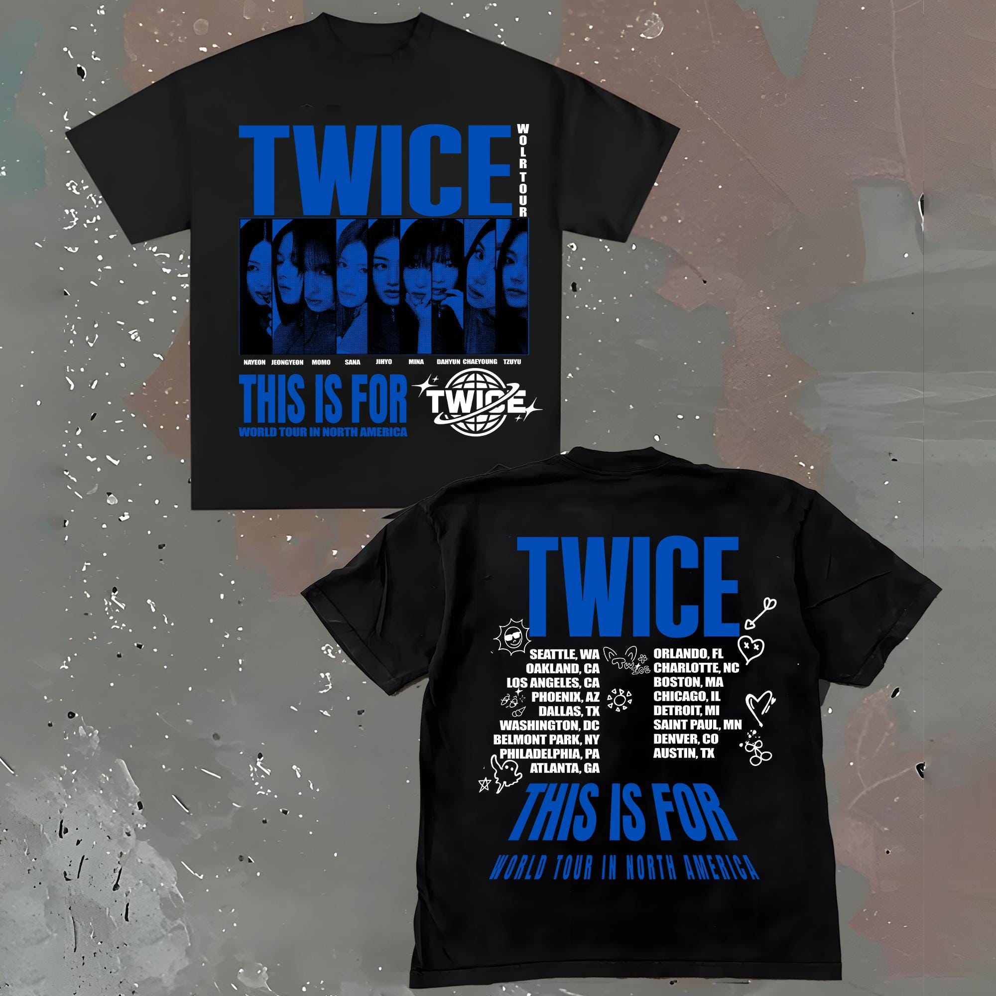 Twice This is for World Tour Part 2 T-shirt, Four Twice Shirt