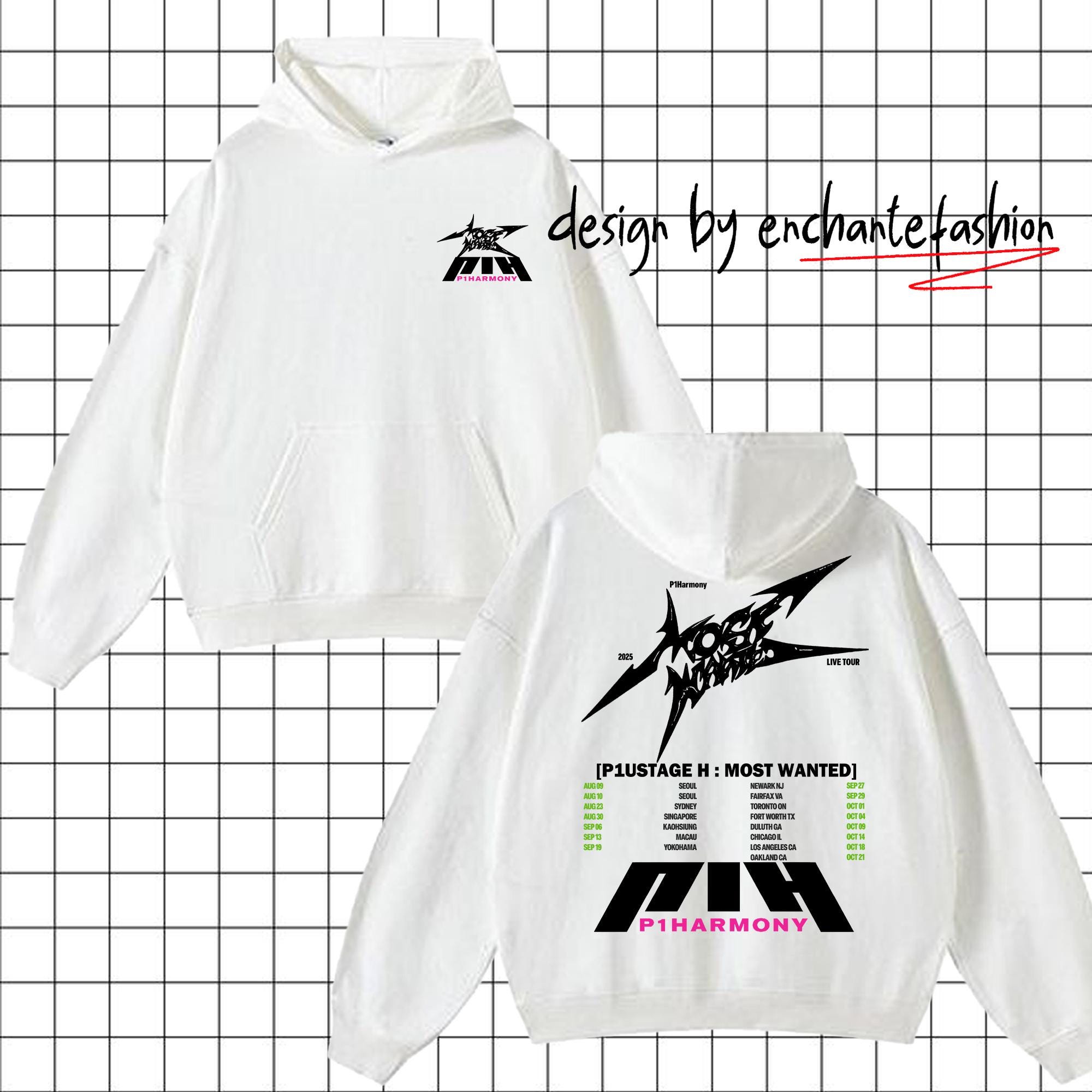 2025 P1harmony Live Tour P1ustage H Most Wanted Shirt, P1harmony