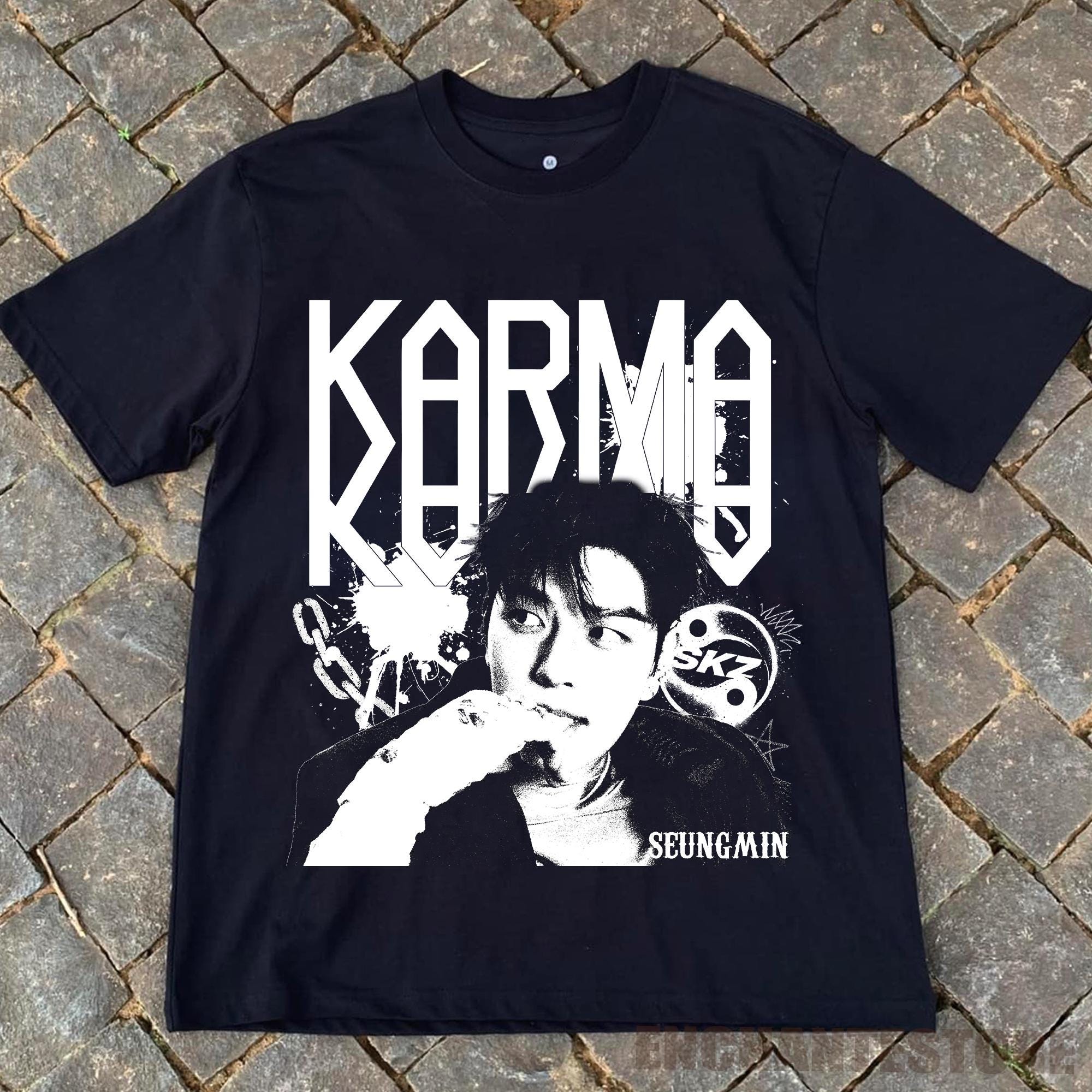 Retro Stray Kids Seungmin Karma Shirt, Stray Kids Ceremony