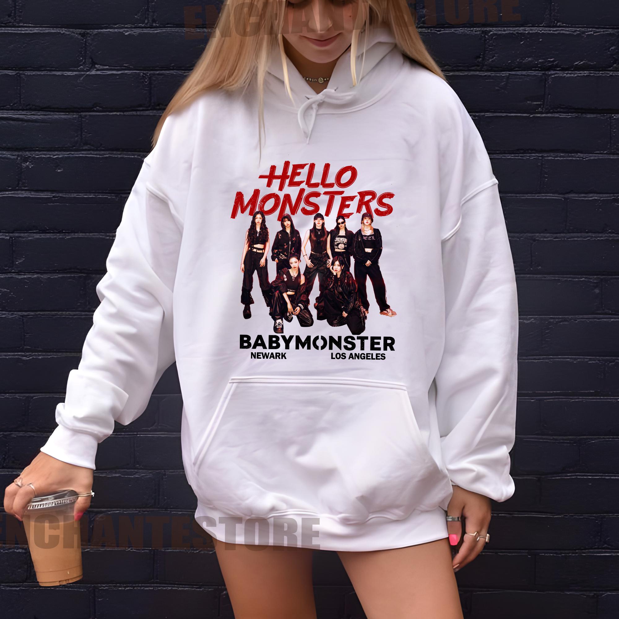 Retro Babymonster Shirt, Hello Monsters World Tour in US