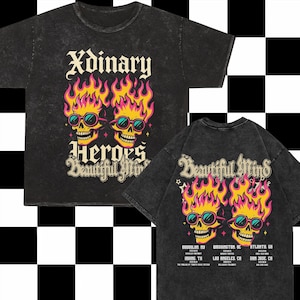 Xdinary Heroes Beautiful Mind World Tour Mineral Washed Shirt, Xdinary Heroes Beautiful Mind Shirt, Xdinary Heroes World Tour 2025 Shirt