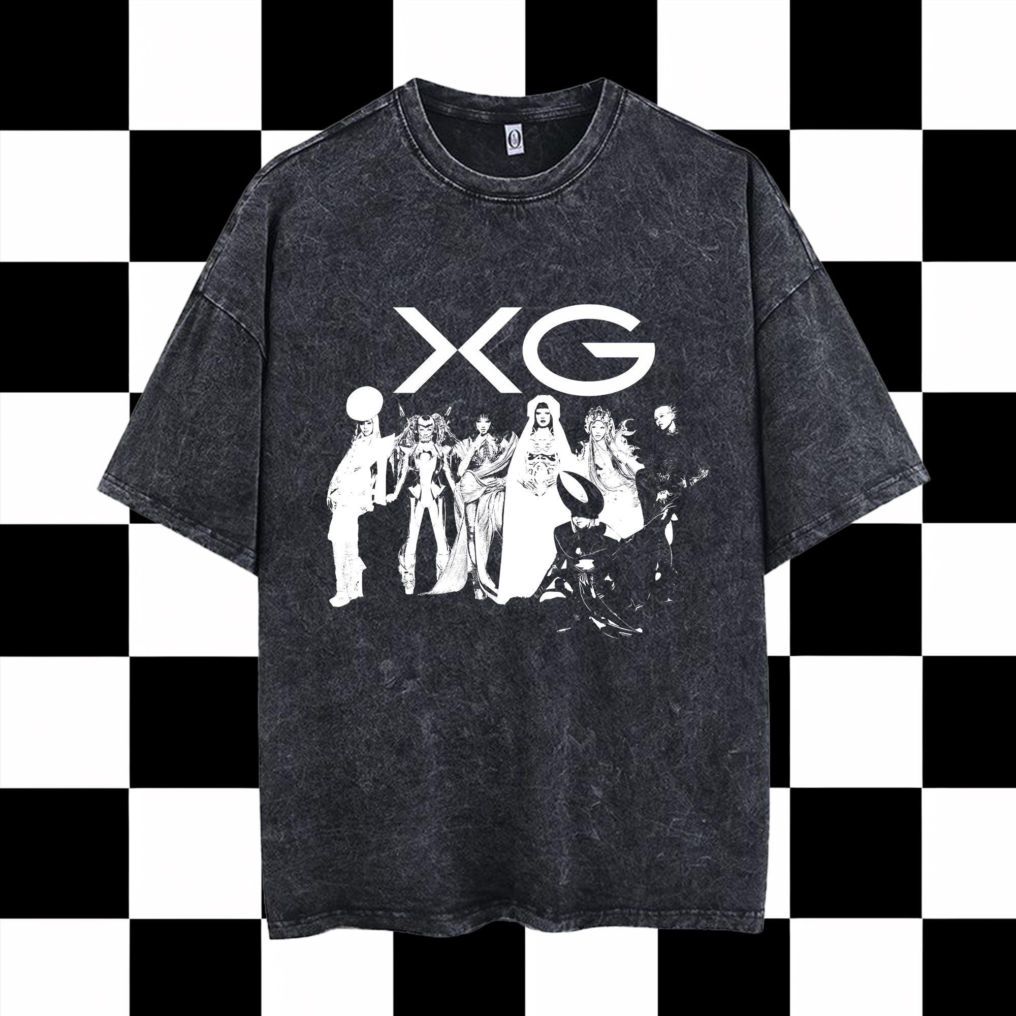 Retro Xg GALA Mineral Washed Shirt, XG 1st World Tour Shirt, Xg