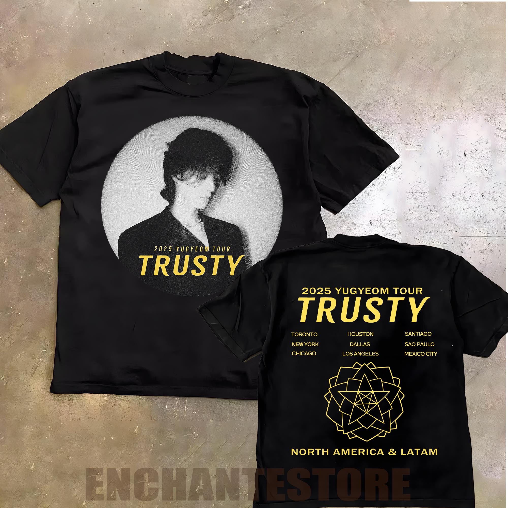 SET YOU FREE TOUR 2006 Tシャツ Mサイズ Retro 2025 Yugyeom Tour Trusty Shirt, 2025 Trusty in US Merch
