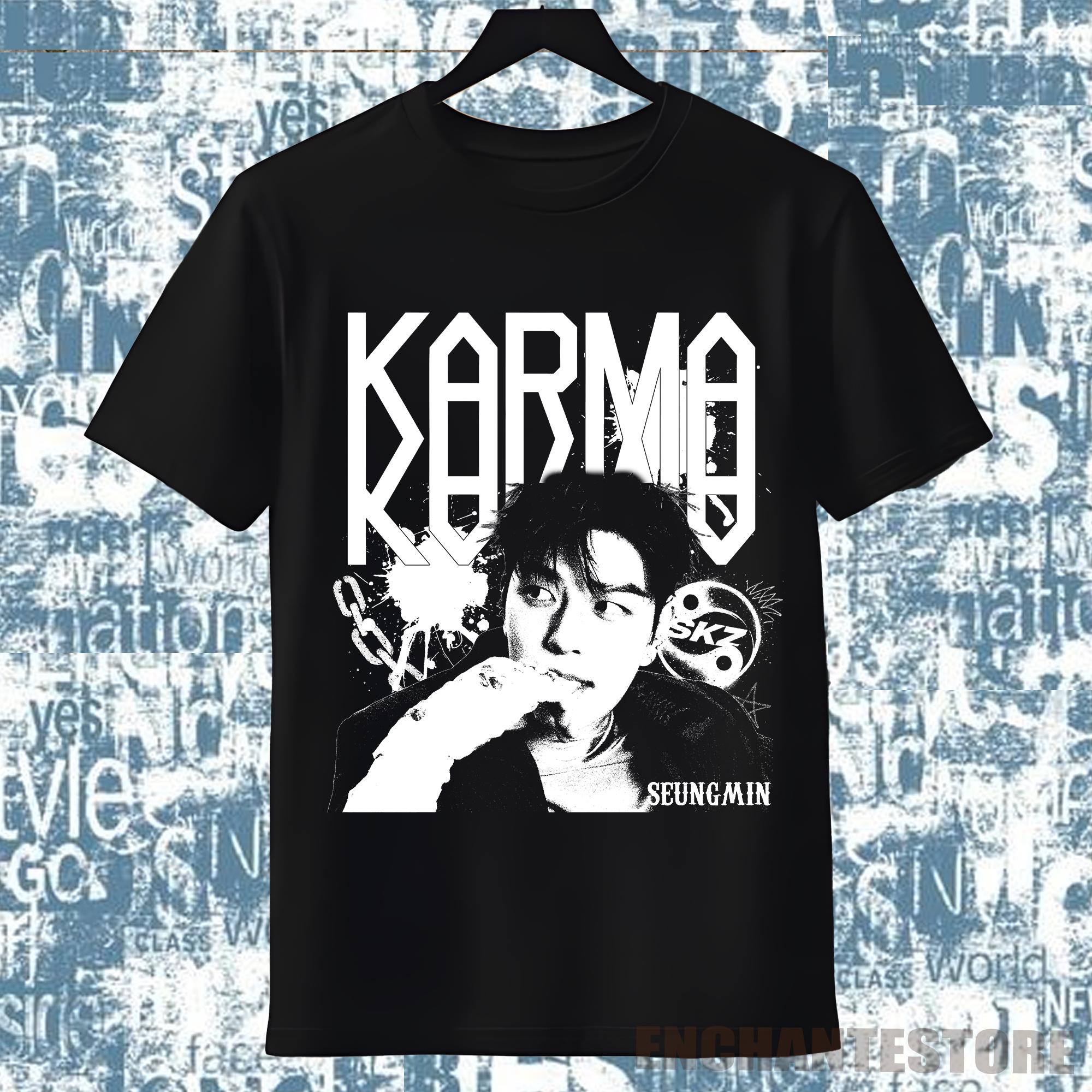 Retro Stray Kids Seungmin Karma Shirt, Stray Kids Ceremony