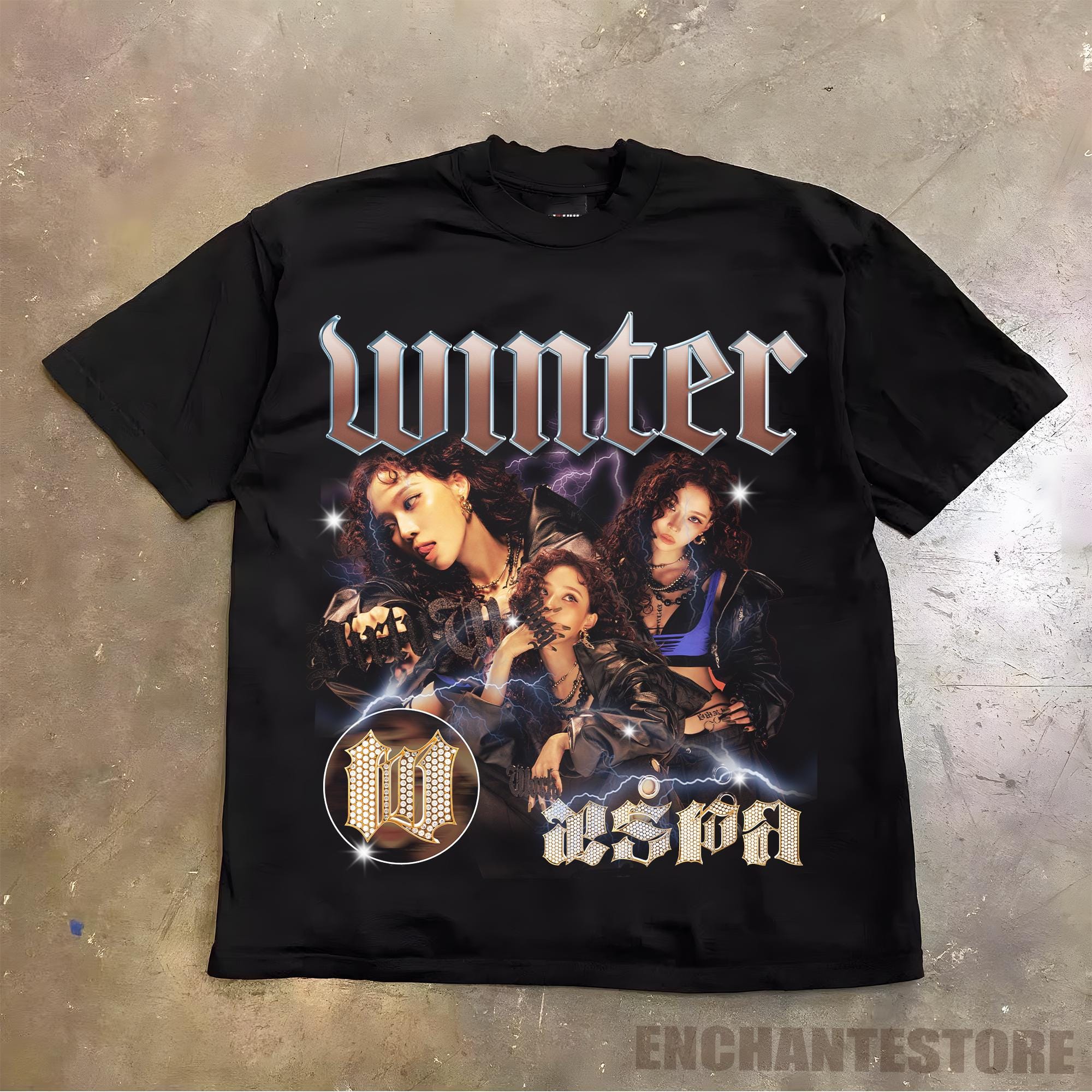 aespa dirty work Tシャツ　ウィンター Retro Aespa Dirty Work Shirt, Dirty Work Shirt, Aespa World