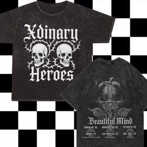 Xdinary Heroes Beautiful Mind World Tour Mineral Washed Shirt, Xdinary Heroes Beautiful Mind Shirt, Xdinary Heroes World Tour 2025