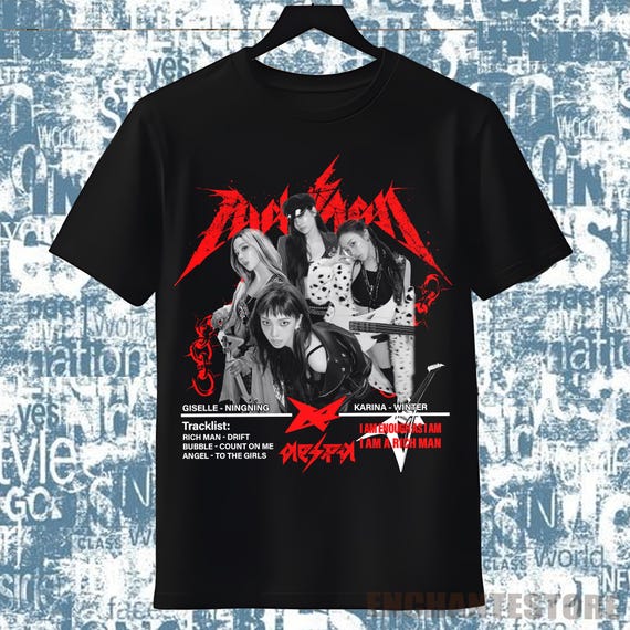 aespa RichMan ポップアップ限定 Tシャツ aespa [ T-SHIRT SET (SHORT ver.) ] 2025 aespa WEEK RICH MAN