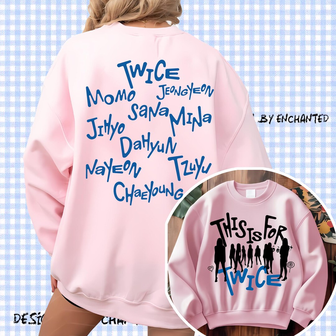 TWICE WORLD TOUR グッズ モモ　パジャマ Twice This is for World Tour Part 2 Sweatshirt, Four Twice Shirt