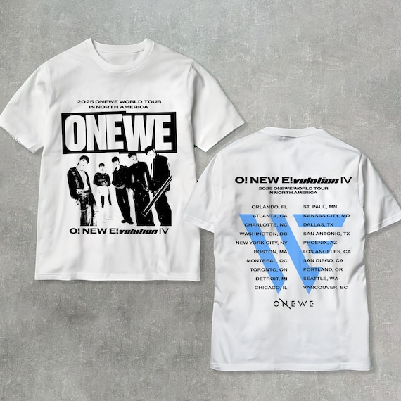 2025 Onewe World Tour Shirt, O! New Evoution in North America