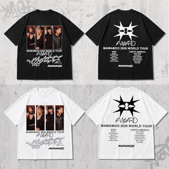 Mamamoo 2026 World Tour 4ward Shirt, Mamamoo 2026 World Tour Shirt