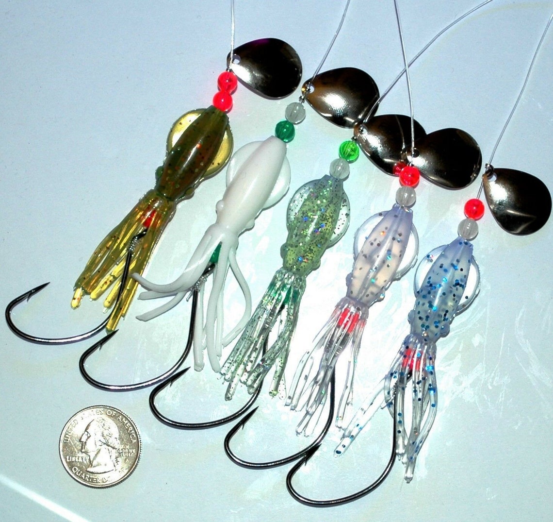 15 Best FLUKE Summer Flounder B2 SQUID Bottom Fishing Lures Etsy