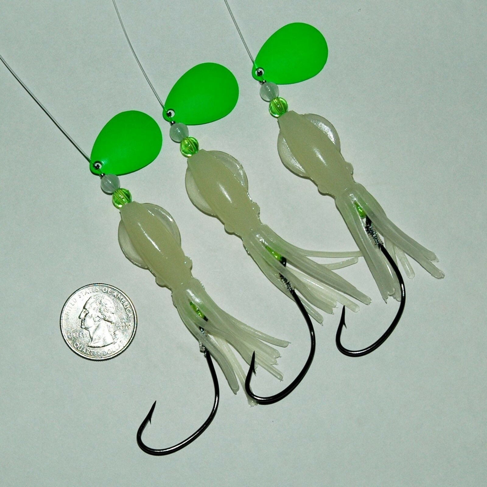 bass lures for flounder Fishing Bait Rigs Saltwater, 3/6packs Rigs with Bucktail Teaser Mylar Teaser Mono Leader Swivels Fishing Rig Flounder Sea Halibut Black Fish : Sports & Outdoors That impressive glow is perfect for drawing in the attention of predators Best FLUKE (summer Flounder) B2