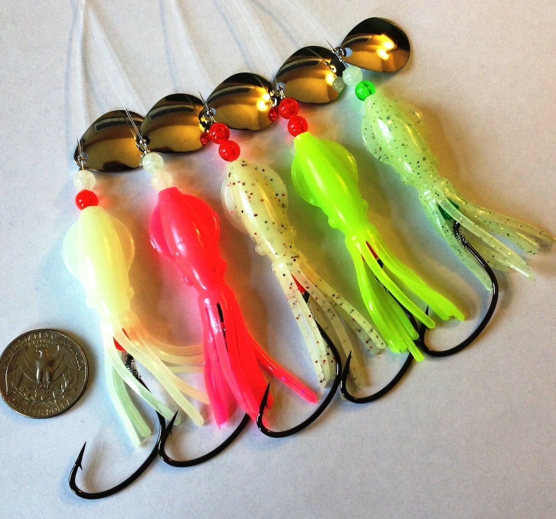 15 Best FLUKE Summer Flounder B2 SQUID Bottom Fishing Lures Etsy