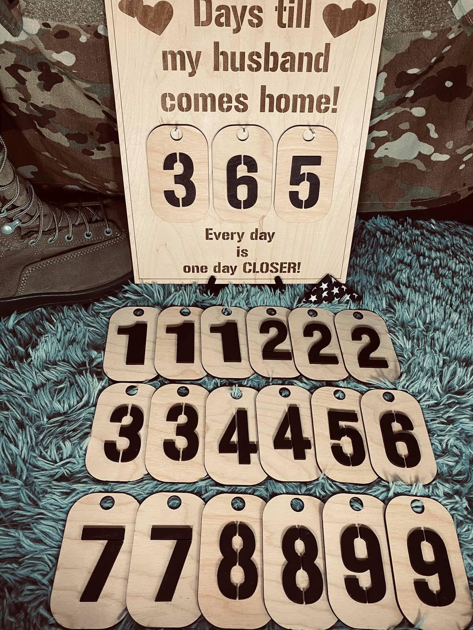 Deployment Countdown-family-deployment-days Till-sign - Etsy