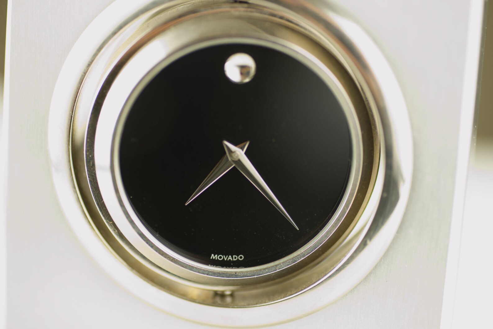 Movado Desk Clock Art Deco Collectible Vintage 2000's Etsy