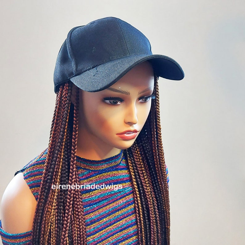 Ready to Ship Braided Hat Wig for Black Women Braid Band Etsy