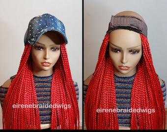 Parrucche intrecciate per donne di colore, parrucca con cuffia intrecciata: treccia raccolta fatta a mano, adatta a chi soffre di alopecia.