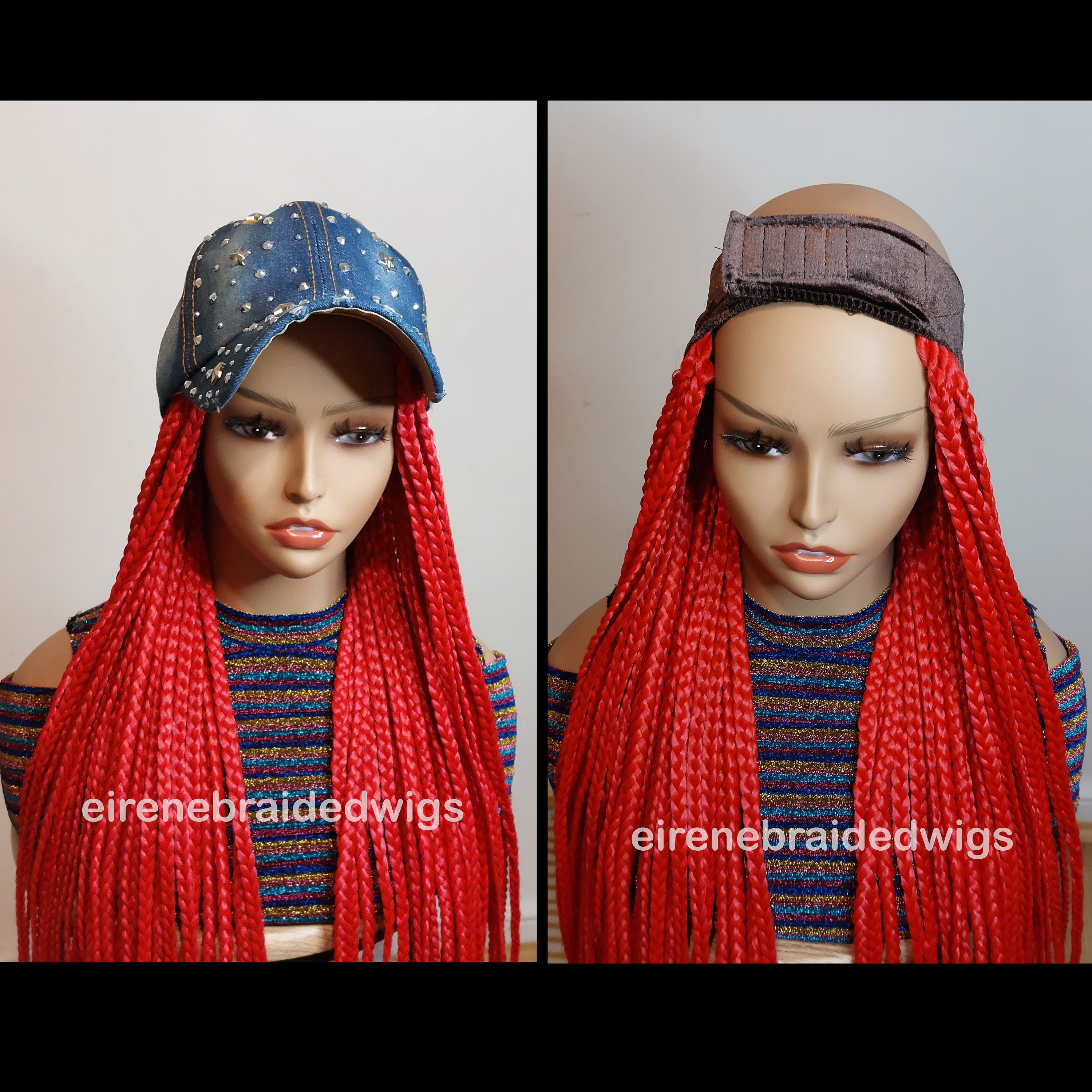 Braided Hat Wig for Women, Braid Band Wig, Hair Loss Alopecia Chemo Wig