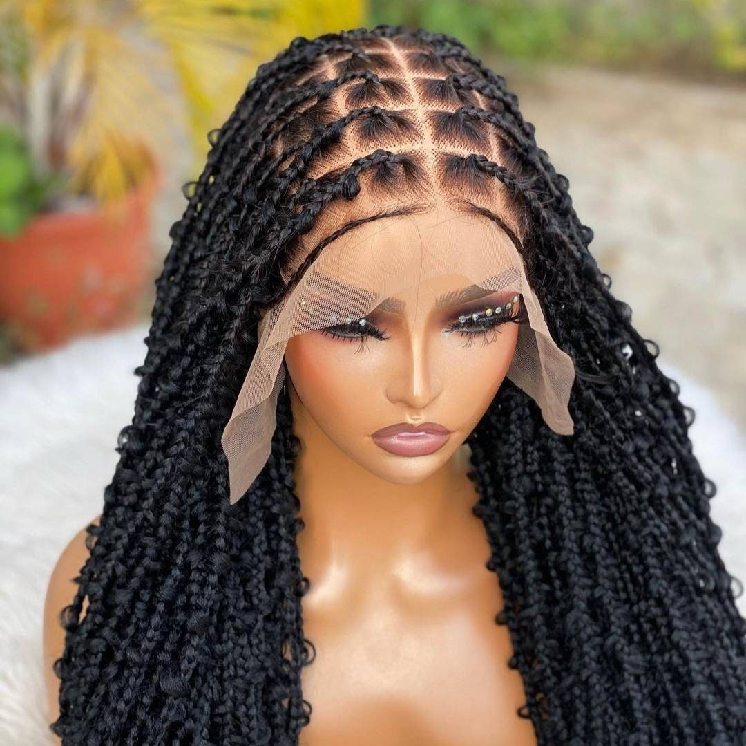 Jumbo Box braid wig, Large box braid wig, Box braided wig, Jumbo braids  wig, Bohemian braids, Gypsy Boho braids, Braid wig for black women