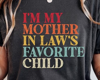 Sou o filho(a) favorito(a) da minha sogra (imagem PNG), PNG engraçado para pais, presente para o Dia das Mães, PNG de humor, presente para homens e mulheres.