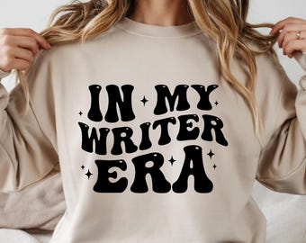 Na minha era de escritor SVG PNG, SVG de escritor, camiseta de romancista PNG SVG, presente engraçado para autor - download digital