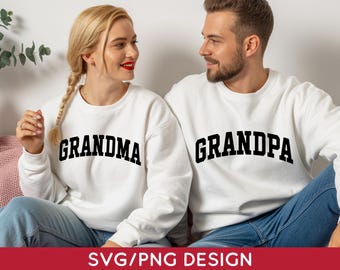 Arquivo SVG e PNG para avó e avô, Dia das Mães (SVG), Dia dos Pais (PNG), Download Digital