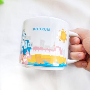 Starbucks Coffee Mug - &quot;You Are Here&quot; Bodrum, Turkey Collection, 414 ml (14oz), New Condition