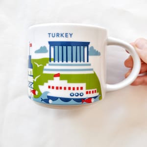 RARE Starbucks Coffee Cup - &quot;You Are Here&quot; Istanbul & Turkey Variations, 414 ml (14oz)