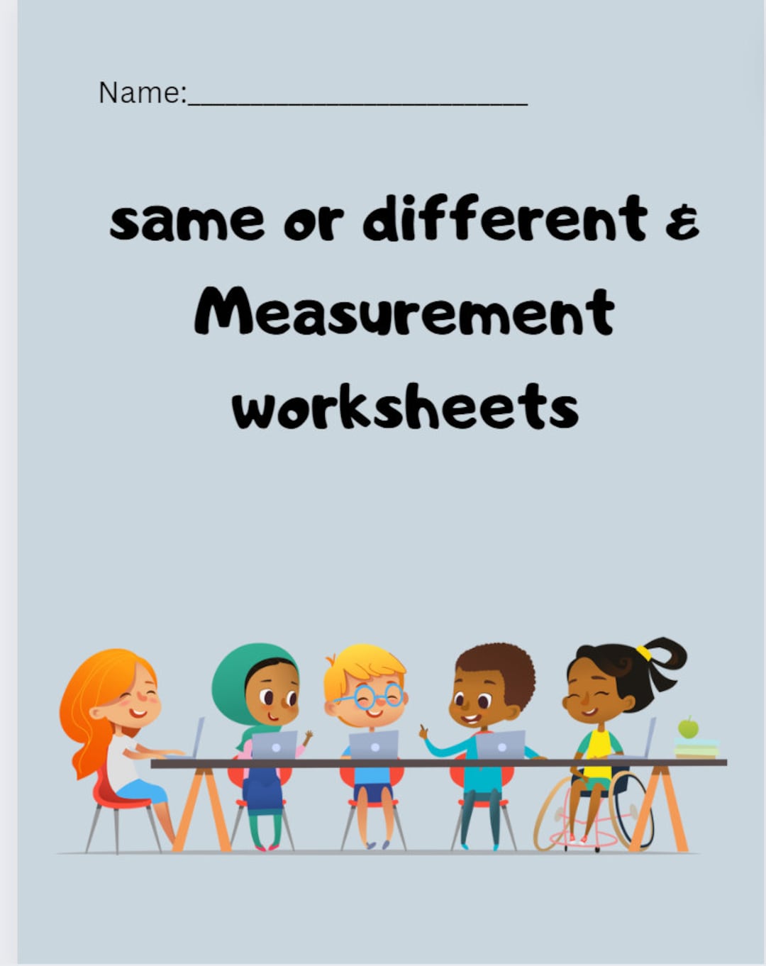 Same or Different & Measurement Worksheets - Etsy