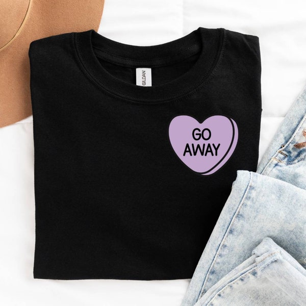 GO AWAY HEART feminist tshirt t-shirt top shirt sweater jumper hoodie sweatshirt feminist sweater feminism sweater womens rights