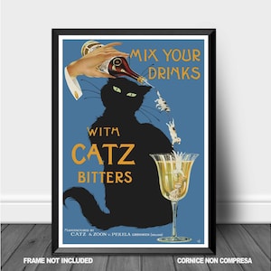 cartel de alcohol vintage bebida alcohol comida y bebida impresión impresión retro - Wall Art Home Decor idea de regalo