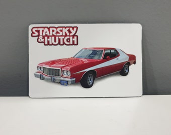 magnete STARSKY & HUTCH - auto - Serie de TV película de los 80 - imán nevera frigorífico imán flexi 5,2 X 8,0 cm, ahorro en múltiples envíos